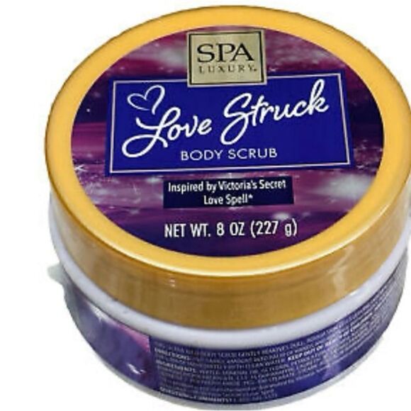 🛍️SPA LUXURY Love ❤️ Struck Body Scrub & Vanilla sugar Scent 8 OZ (227g) - Picture 4 of 10
